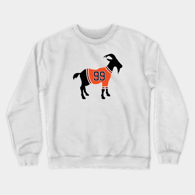 Wayne Gretzky GOAT Crewneck Sweatshirt by cwijeta